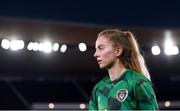 26 October 2021; Aoibheann Clancy of Republic of Ireland before the FIFA Women's World Cup 2023 qualifying group A match between Finland and Republic of Ireland at Helsinki Olympic Stadium in Helsinki, Finland. Photo by Stephen McCarthy/Sportsfile