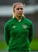 26 October 2021; Ellen Molloy of Republic of Ireland during the UEFA Women's U19 Championship Qualifier Group 5 Qualifying Round 1 League A match between Northern Ireland and Republic of Ireland at Jackman Park in Markets Field, Limerick. Photo by Eóin Noonan/Sportsfile