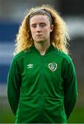 26 October 2021; Therese Kinnevey of Republic of Ireland during the UEFA Women's U19 Championship Qualifier Group 5 Qualifying Round 1 League A match between Northern Ireland and Republic of Ireland at Jackman Park in Markets Field, Limerick. Photo by Eóin Noonan/Sportsfile