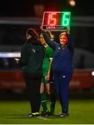 23 October 2021; Kit woman Barbara Bermingham  during the UEFA Women's U19 Championship Qualifier match between Switzerland and Republic of Ireland at Markets Field in Limerick. Photo by Eóin Noonan/Sportsfile