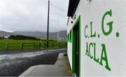 23 October 2021; A general view of the clubhouse at Davitt Park, home of Achill GAA club, at Achill Sound in Mayo. Photo by Brendan Moran/Sportsfile