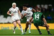 23 October 2021; Robert Baloucoune of Ulster during the United Rugby Championship match between Connacht and Ulster at Aviva Stadium in Dublin. Photo by David Fitzgerald/Sportsfile