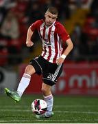 27 August 2021; Caoimhín Porter of Derry City during the EA Sports U19 Enda McGuill Cup Final match between Derry City and Bohemians at the Ryan McBride Brandywell Stadium in Derry. Photo by Piaras Ó Mídheach/Sportsfile