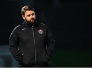 27 August 2021; Bohemians manager Craig Sexton during the EA Sports U19 Enda McGuill Cup Final match between Derry City and Bohemians at the Ryan McBride Brandywell Stadium in Derry. Photo by Piaras Ó Mídheach/Sportsfile