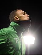 29 October 2021; Graham Burke of Shamrock Rovers before the SSE Airtricity League Premier Division match between Shamrock Rovers and Finn Harps at Tallaght Stadium in Dublin. Photo by Stephen McCarthy/Sportsfile