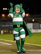 29 October 2021; Shamrock Rovers mascot Hooperman before the SSE Airtricity League Premier Division match between Shamrock Rovers and Finn Harps at Tallaght Stadium in Dublin. Photo by Stephen McCarthy/Sportsfile