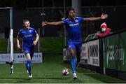 29 October 2021; Promise Omochere of Bohemians celebrates after scoring his side's first goal during the SSE Airtricity League Premier Division match between Derry City and Bohemians at Ryan McBride Brandywell Stadium in Derry. Photo by Ramsey Cardy/Sportsfile