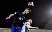 29 October 2021; Cameron Evans of Waterford in action against Darragh Leahy of Dundalk during the SSE Airtricity League Premier Division match between Dundalk and Waterford at Oriel Park in Dundalk, Louth. Photo by Ben McShane/Sportsfile