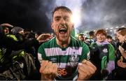 29 October 2021; Lee Grace of Shamrock Rovers celebrates after the SSE Airtricity League Premier Division match between Shamrock Rovers and Finn Harps at Tallaght Stadium in Dublin. Photo by Stephen McCarthy/Sportsfile