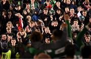 29 October 2021; Shamrock Rovers celebrate after the SSE Airtricity League Premier Division match between Shamrock Rovers and Finn Harps at Tallaght Stadium in Dublin. Photo by Stephen McCarthy/Sportsfile
