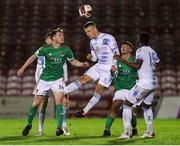29 October 2021; Dean O’Shea of Galway United in action against Cian Murphy of Cork City during the SSE Airtricity League First Division match between Cork City and Galway United at Turners Cross in Cork. Photo by Michael P Ryan/Sportsfile