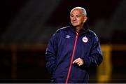 30 October 2021; Shelbourne manager Noel King before the SSE Airtricity Women's National League match between Shelbourne and Galway WFC at Tolka Park in Dublin. Photo by Sam Barnes/Sportsfile