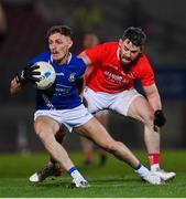 30 October 2021; Colm O'Neill of Dromore in action against Matthew Donnelly of Trillick during the Tyrone County Senior Football Championship Semi-Final match between Dromore and Trillick at Healy Park in Omagh, Tyrone. Photo by Ramsey Cardy/Sportsfile