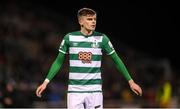 29 October 2021; Sean Gannon of Shamrock Rovers during the SSE Airtricity League Premier Division match between Shamrock Rovers and Finn Harps at Tallaght Stadium in Dublin. Photo by Stephen McCarthy/Sportsfile