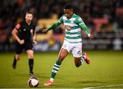 29 October 2021; Aidomo Emakhu of Shamrock Rovers during the SSE Airtricity League Premier Division match between Shamrock Rovers and Finn Harps at Tallaght Stadium in Dublin. Photo by Stephen McCarthy/Sportsfile