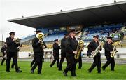 31 October 2021; Members of the Castlerea Brass and Reed Band perform before the Roscommon County Senior Club Football Championship Final match between Clann na nGael and Padraig Pearses at Dr Hyde Park in Roscommon. Photo by Seb Daly/Sportsfile