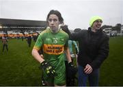 31 October 2021; Niall McNamee of Offaly is congratulated by supporters as he leaves the field after the Offaly County Senior Club Football Championship Final match between Rhode and Tullamore at Bord Na Mona O'Connor Park in Tullamore, Offaly. Photo by David Fitzgerald/Sportsfile