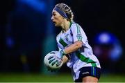 31 October 2021; Danielle Lawless of St Sylvesters during the Dublin LGFA Go-Ahead Intermediate Club Football Championship Final match between St Sylvesters and Castleknock at St Margarets GAA club in Dublin. Photo by Brendan Moran/Sportsfile