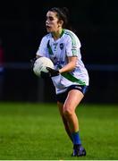 31 October 2021; Lisa Murphy of St Sylvesters during the Dublin LGFA Go-Ahead Intermediate Club Football Championship Final match between St Sylvesters and Castleknock at St Margarets GAA club in Dublin. Photo by Brendan Moran/Sportsfile