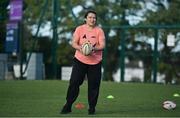 31 October 2021; Coach Christy Haney during a Leinster Rugby Halloween Mini Training Session at Blackrock RFC in Dublin. Photo by Brendan Moran/Sportsfile