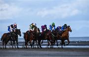1 November 2021; A general view of runners and riders during the Melbourne 10 Sorry We Can't Be There This Year Handicap at the Laytown Strand Races in Laytown, Co Meath. Photo by Ramsey Cardy/Sportsfile