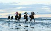 1 November 2021; Limit Long, with Finian Maguire up, right, on their way to winning the during the Gilna's Cottage Inn Race at the Laytown Strand Races in Laytown, Co Meath. Photo by Ramsey Cardy/Sportsfile