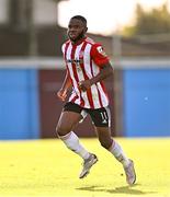 24 October 2021; James Akintunde of Derry City during the SSE Airtricity League Premier Division match between Drogheda United and Derry City at United Park in Drogheda, Louth. Photo by Ramsey Cardy/Sportsfile