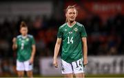 26 October 2021; Lauren Wade of Northern Ireland during the FIFA Women's World Cup 2023 qualifying group D match between Northern Ireland and Austria at Seaview in Belfast. Photo by Ramsey Cardy/Sportsfile