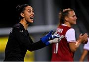 26 October 2021; Austria goalkeeper Manuela Zinsberger during the FIFA Women's World Cup 2023 qualifying group D match between Northern Ireland and Austria at Seaview in Belfast. Photo by Ramsey Cardy/Sportsfile