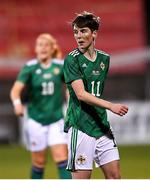 26 October 2021; Kirsty McGuinness of Northern Ireland during the FIFA Women's World Cup 2023 qualifying group D match between Northern Ireland and Austria at Seaview in Belfast. Photo by Ramsey Cardy/Sportsfile