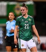 26 October 2021; Kerry Beattie of Northern Ireland during the FIFA Women's World Cup 2023 qualifying group D match between Northern Ireland and Austria at Seaview in Belfast. Photo by Ramsey Cardy/Sportsfile
