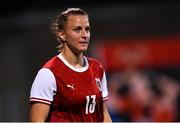 26 October 2021; Virginia Kirchberger of Austria during the FIFA Women's World Cup 2023 qualifying group D match between Northern Ireland and Austria at Seaview in Belfast. Photo by Ramsey Cardy/Sportsfile