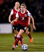 26 October 2021; Marie Höbinger of Austria during the FIFA Women's World Cup 2023 qualifying group D match between Northern Ireland and Austria at Seaview in Belfast. Photo by Ramsey Cardy/Sportsfile