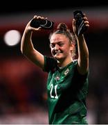 26 October 2021; Kerry Beattie of Northern Ireland after the FIFA Women's World Cup 2023 qualifying group D match between Northern Ireland and Austria at Seaview in Belfast. Photo by Ramsey Cardy/Sportsfile