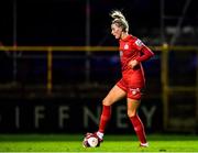 30 October 2021; Shauna Fox of Shelbourne during the SSE Airtricity Women's National League match between Shelbourne and Galway WFC at Tolka Park in Dublin. Photo by Sam Barnes/Sportsfile
