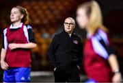 30 October 2021; Galway manager Stephen Lally before the SSE Airtricity Women's National League match between Shelbourne and Galway WFC at Tolka Park in Dublin. Photo by Sam Barnes/Sportsfile