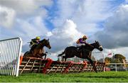 29 October 2021; Final Orders, with Conor Orr up, left, and China Princess, with Kevin Sexton up, on day one of the Ladbrokes Festival of Racing at Down Royal in Lisburn, Down. Photo by Ramsey Cardy/Sportsfile