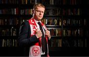 3 November 2021; Newly appointed Shelbourne FC manager Damien Duff stands for a portrait at the Clayton Hotel Dublin Airport in Clonshaugh, Dublin. Photo by Seb Daly/Sportsfile