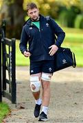 3 November 2021; Iain Henderson arrives for Ireland rugby squad training at Carton House in Maynooth, Kildare. Photo by Brendan Moran/Sportsfile