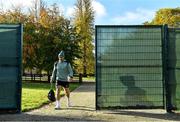 3 November 2021; James Lowe arrives for Ireland rugby squad training at Carton House in Maynooth, Kildare. Photo by Brendan Moran/Sportsfile