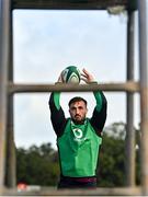 3 November 2021; Ronán Kelleher practices his lineout throwing during Ireland rugby squad training at Carton House in Maynooth, Kildare. Photo by Brendan Moran/Sportsfile