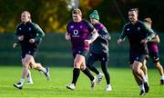 3 November 2021; Ireland players, from left, Keith Earls, Tadhg Furlong, Jonathan Sexton and James Lowe during Ireland rugby squad training at Carton House in Maynooth, Kildare. Photo by Brendan Moran/Sportsfile