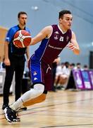 30 October 2021; Lovre Tvrdic of NUIG Maree during the InsureMyHouse.ie Pat Duffy National Cup Round 1 match between NUIG Maree and Griffith College Templeogue at NUIG Kingfisher Gym in Galway. Photo by Brendan Moran/Sportsfile