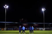 4 November 2021; Drogheda United players inspect the pitch before the SSE Airtricity League Premier Division match between Drogheda United and Dundalk at Head in the Game Park in Drogheda, Louth. Photo by Ben McShane/Sportsfile