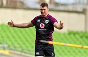 5 November 2021; Peter O’Mahony during the Ireland rugby captain's run at Aviva Stadium in Dublin. Photo by Brendan Moran/Sportsfile