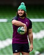 5 November 2021; Tom O’Toole during the Ireland rugby captain's run at Aviva Stadium in Dublin. Photo by Brendan Moran/Sportsfile