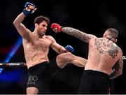 5 November 2021; Arunas Andriuskevicus, left, and Lee Chadwick during their light heavyweight bout at Bellator 270 at the 3Arena in Dublin. Photo by David Fitzgerald/Sportsfile