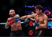 5 November 2021; Lee Chadwick, left, and Arunas Andriuskevicus during their light heavyweight bout at Bellator 270 at the 3Arena in Dublin. Photo by David Fitzgerald/Sportsfile