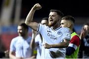 5 November 2021; Adam McDonnell of Sligo Rovers celebrates after his side's victory in the SSE Airtricity League Premier Division match between St Patrick's Athletic and Sligo Rovers at Richmond Park in Dublin. Photo by Ben McShane/Sportsfile