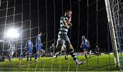 5 November 2021; Sean Hoare of Shamrock Rovers celebrates after scoring his side's second goal during the SSE Airtricity League Premier Division match between Waterford and Shamrock Rovers at the RSC in Waterford. Photo by Seb Daly/Sportsfile